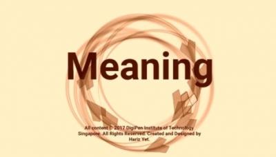 Meaning