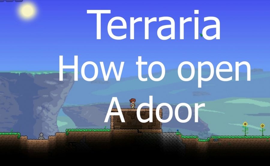 How to place and open doors in Terraria