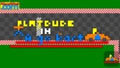 Platdude in a Go Kart