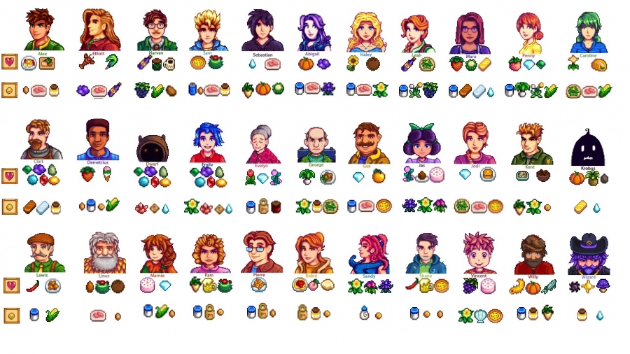 Favorite Gifts Of Every Character In Stardew Valley Gamespedition Com