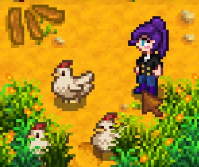 Stardew Valley: How to feed chickens?